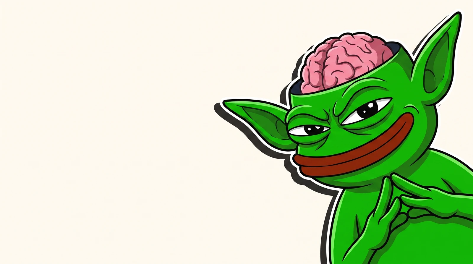 Mind Goblin leaning in, fingers steepled